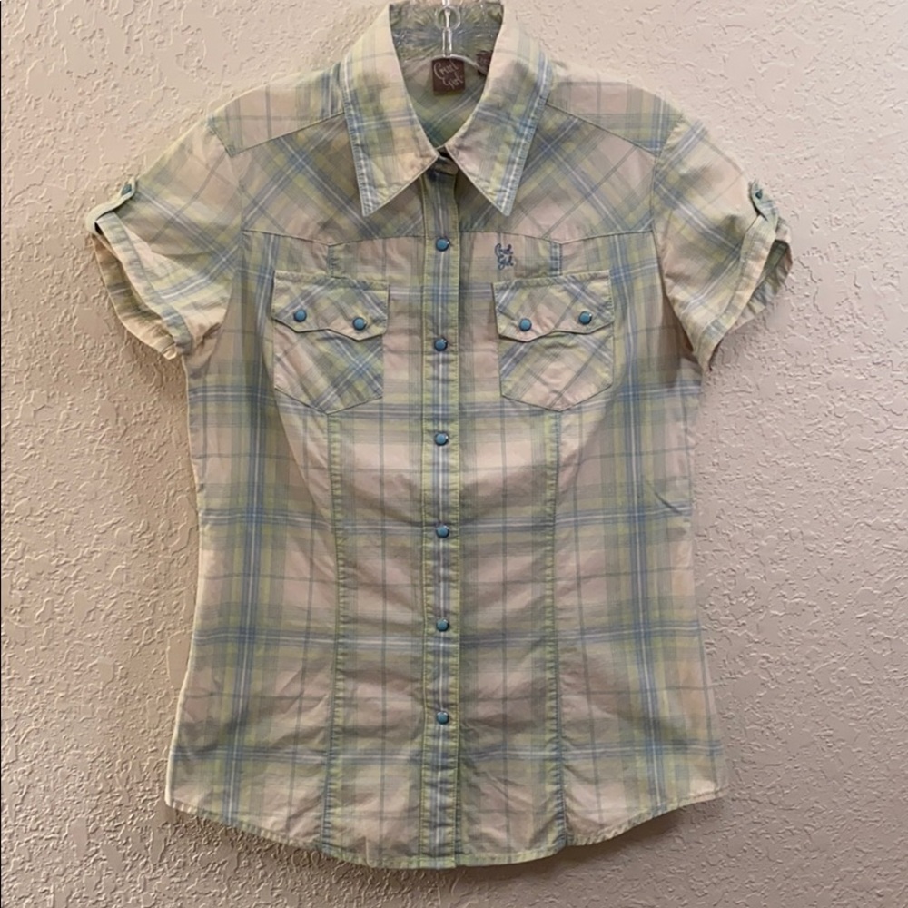 Cruel Girl Western Short Sleeve Shirt Sz Small
